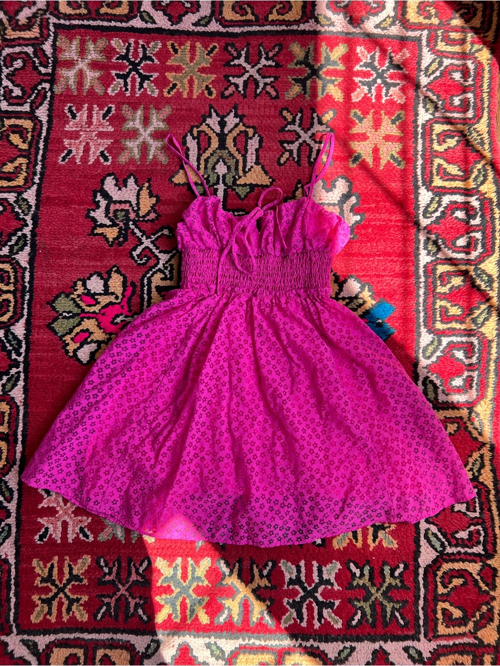 Urban Outfitters Fuchsia Floral Mini Dress